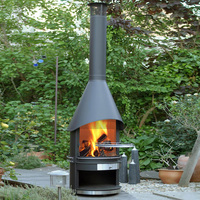 Modèles de barbecue en acier corten portable pliable barbecue grill table de barbecue avec foyer