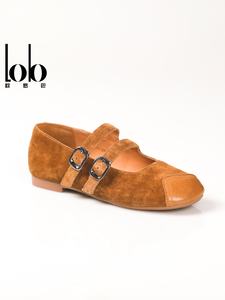 Zapatos Mary Jane de Piel Vacuna Hechos a Mano Primavera 2026, Zapatos Planos Cómodos, Color Sólido, Doble Correa Cerrada, Ligeros - Product Image 4