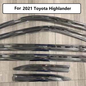 Déflecteurs de vent et pare-soleil pour vitres de voiture BENKE ABS Chrome pour Toyota Highlander 2021 - Product Image 2