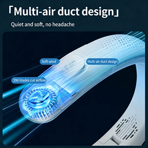 Ventilador de Cuello Portátil Recargable, Mini Ventilador Inalámbrico Plegable con Tres Velocidades Ajustables para Uso en Exteriores, Auto y RV - Product Image 6
