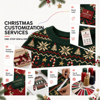 Maßgeschneiderte Vintage-Weihnachtspullover für Erwachsene, Herren und Familien im Partnerlook, dick gestrickt mit Hirschmuster