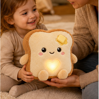 Peluche Adorable Toaste en Polyester Ultra Doux, Coussin de Dessin Animé AI, Poupée Rembourrée en Coton PP 10cm, Cadeau pour Enfants et Fans, Idéal pour les Fêtes
