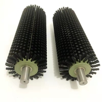 Rouleau de brosse de nettoyage en nylon de qualité industrielle, noir, avec logo personnalisé, OEM, taille et longueur des poils personnalisables