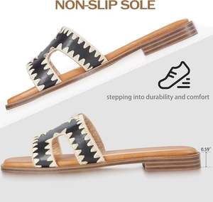 Sandalias de <span class=keywords><strong>Playa</strong></span> Estilo Hada para Mujer, de Alta Calidad, con Punta Cuadrada, Suela de Goma, Remaches, Cristales, Ligeras, Casuales, para Exteriores - Product Image 5