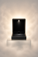 Boîtes à pendentifs LED en gros, boîtes à colliers LED en stock, boîtes à colliers LED pour la vente au détail, emballages diamantés pour boîtes à bijoux LED