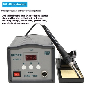 Station de soudage électrique haute fréquence Guste 205h 150/90W <span class=keywords><strong>Fer</strong></span> <span class=keywords><strong>antistatique</strong></span> haute puissance 203h Station de soudage d'entretien - Product Image 6