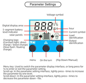 Controlador de Carga Solar PWM Económico de 12v 10A 20A 30A 40A 50A 60A LCS-SPC01 - Product Image 6