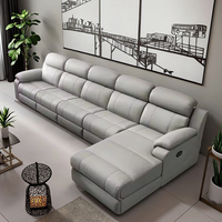 Sofá Cama Esquinero Convertible Eléctrico Reclinable Modular Moderno y Multifuncional en Forma de L para Muebles de Sala de Estar