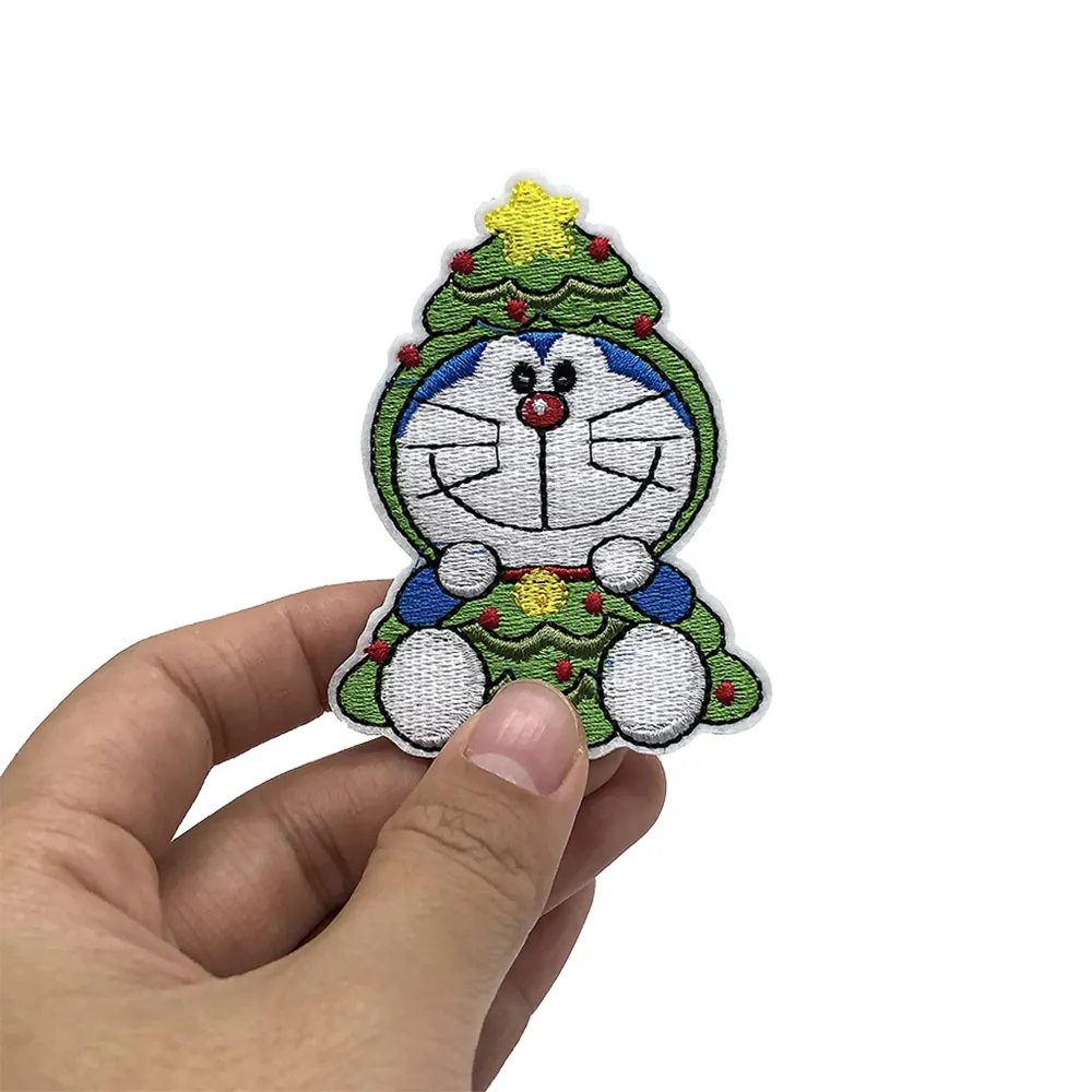 JT Doraemon gestickte Abzeichen Benutzer definierte Logo-Designer für meine Marke Stickerei Applique Kleidung Patches