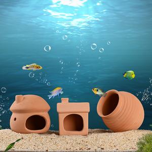 Abri pour poissons d'aquarium, cachette pour gobies, petite grotte pour poissons, abri en résine pour crevettes, cachette vivante, ornement, maison de reproduction pour hamster - Product Image 2