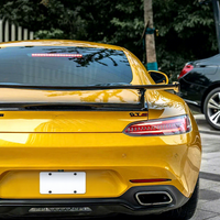 Vinyle Adhésif pour Voiture Effet Métallique Brillant Or Érable Jaune HD, en PET, PVC, TPU Coulé, de l'Usine de Foshan, 1.52X16M/5X55FT, Vente en Gros, Autocollants pour Voiture