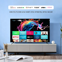 Téléviseur intelligent 8K 4K 24-110 pouces Ultra Large QLED HDR Android avec WiFi et ports USB Noir Téléviseur d'hôtel Quad Core Google TV Smart 32
