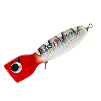 Appât en bois pour la pêche fait à la main, leurre pour attraper des poissons Popper, fait à la machine