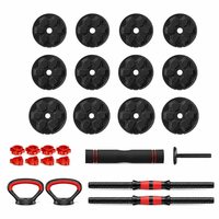 Haltères en fonte métallique noire personnalisés en usine, pratiques, 5, 10, 15, 20, 25, 30 kg, ensembles d'haltères réglables pour la maison et la remise en forme