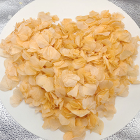 Confettis de pétales d'hortensia jaunes biodégradables, pétales de fleurs séchées, décoration pour allée de mariage, événements et fêtes