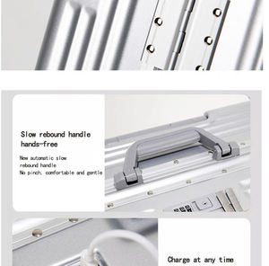 กระเป๋าเดินทางแบบปรับได้สำหรับทุกเพศกระเป๋าเดินทางขนาดใหญ่กระเป๋าเดินทางแบบเปิดด้านหน้าอเนกประสงค์ - Product Image 4