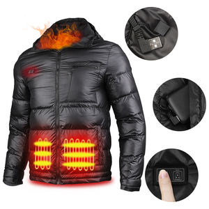 Chaqueta inteligente para hombre, abrigo modesto con cremallera hacia abajo, chaqueta calentada con burbujas a prueba de agua, invierno frío - Product Image 1