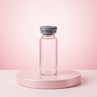 Flacon en verre stérile de 10 ml pour injection, flacon en verre vide scellé avec bouchon en aluminium pour l'emballage esthétique et pharmaceutique
