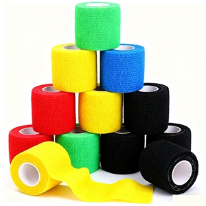 Elastischer selbst klebender Verband für Sportmedizin Kompression wickel Knöchel Knie Handgelenk Athletic Wrap Joint Support - Product Image 1