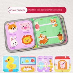 Weiches Baby-Stoffbuch für 0-2 Jahre, Frühkindliches Ruhiges Buch mit Reißfestem Design zum Beißen und Verderben Nicht - Product Image 6