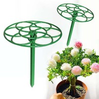Supports de croissance en plastique pour pivoines, à une tige, pour bonsaïs, avec pieds, en forme d'anneau/cerceau, vente en gros