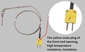 Sensores de temperatura termopar tipo K con punta expuesta para gases de escape de automóviles - Product Image 4