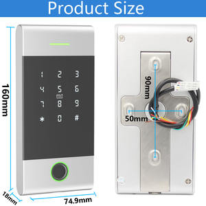 MJ01 TTLOCK BT erişim kontrolü <span class=keywords><strong>rfid</strong></span> okuyucu 13.56Mhz <span class=keywords><strong>Rfid</strong></span> su geçirmez tuş takımı desteği wifi ağ geçidi <span class=keywords><strong>G2</strong></span> Alexa Google ev tthot - Product Image 3