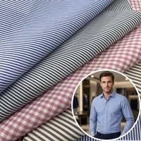 Nouveau design personnalisé en tissu popeline uni en coton polyester biologique teint en fil TC pour chemises formelles filles et garçons