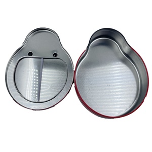 Caja Metálica de Almacenamiento con Forma de Escarabajo, Reciclable, de Hojalata, con Diseño Alternado Rojo y Negro, Marca HZ, Modelo HZ-370, para Regalo, Empaque Personalizado - Product Image 4