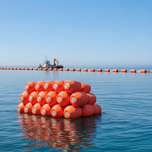Barreras flotantes para detener desechos y basura del fabricante Hinge, con boyas flotantes para <span class=keywords><strong>defensa</strong></span> contra la contaminación acuática - Product Image 1