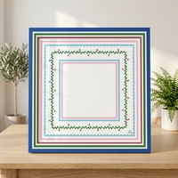 Tapis de jeu de Mahjong Floral Papillon 80x80cm en Velours Technique Imperméable avec Caoutchouc de 3cm d'épaisseur, Protection de Table Luxe Insonorisante