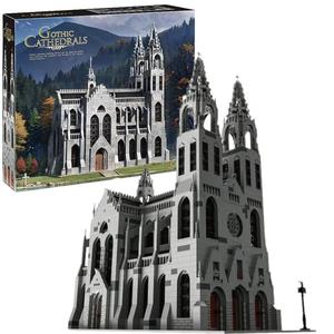4136 pièces Blocs de construction de cathédrale gothique médiévale, modèle de château, briques, décoration de bureau, cadeaux de vacances MOC-148170 33920 - Product Image 1