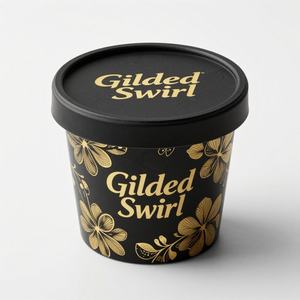 अनुकूलित जिल्डेड फूड-ग्रेड पेपर आइस क्रीम कप लीक-प्रीमियम डेज़र्ट बुटीक ठीक डाइनिंग और गोरमेट घटनाओं के लिए प्रतिरोधी - Product Image 3