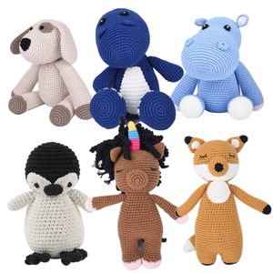 Animaux en peluche au crochet mignons et faits à la main, poupée en peluche au crochet - Product Image 5