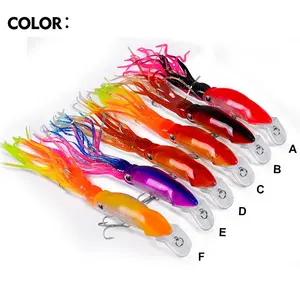 Hot Sell Floating octopus fishing lure long casting with soft skirt vivd swimming easy to target the fish squid lures