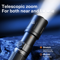 Lampe torche LED rechargeable USB tendance 2026 – Qualité supérieure, promotionnelle, puissante, portable, lumière d'urgence longue durée