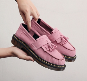 Mocassini da Uomo in Pelle Scamosciata con Nappine e <span class=keywords><strong>Suola</strong></span> Platform con Cuciture Gialle, <span class=keywords><strong>Scarpe</strong></span> Eleganti Retrò per il Pendolarismo Quotidiano - Product Image 2