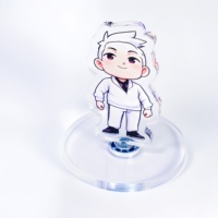 Support d'animation en acrylique rotatif personnalisé Hanxin Qualité TikTok Instagram Vidéo Preuve pour la fête des pères Artisanat en plastique à la mode