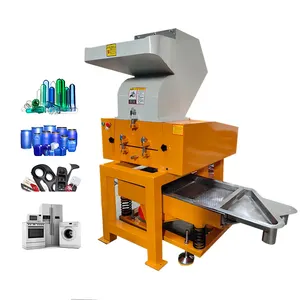 China industrial plastic shredder crusher machine with vibrating screen plastic crusher granulator machine