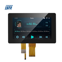 1024x600 Resolución 7 ''7 pulgadas IPS LVDS Interfaz USB I2C Pantalla táctil LCD para Smart Home