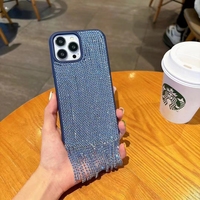 Coque de téléphone portable personnalisée pour iPhone coque de téléphone portable de haute qualité à franges et diamants bling bling scintillants design de luxe