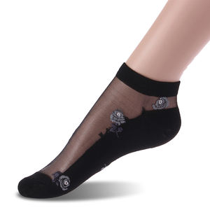 Personnalisé nouveau mince transparent belle dentelle chaussettes <span class=keywords><strong>fantaisie</strong></span> dentelle chaussettes en vrac en gros chaussettes - Product Image 5