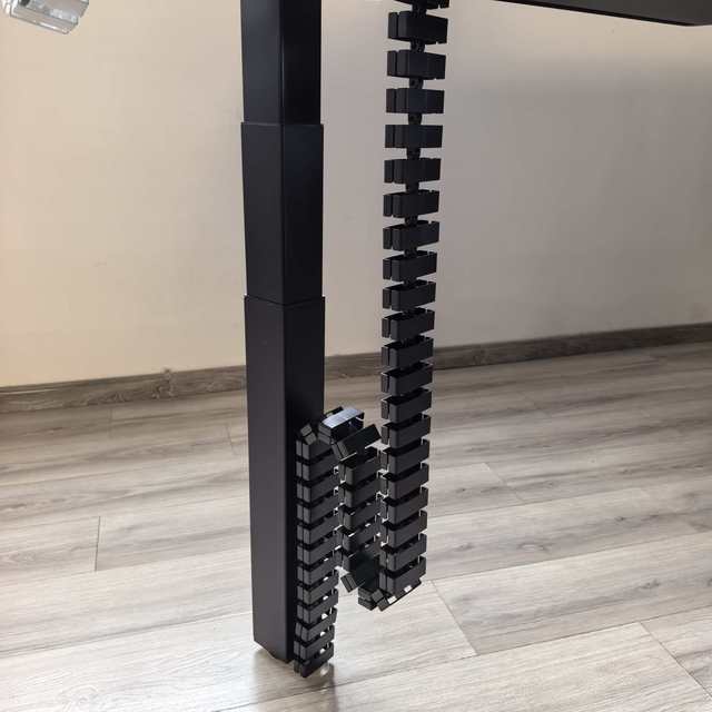 Wholesale Cost-Effective Desk Cords Organizer Hider Screw-Mounted Cable Management Spine Kit Computer Standing Desk Brand 1
