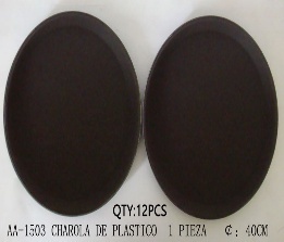 Vassoio Rotondo in Plastica 40 Cm Lavabile in Lavastoviglie Sicuro per Contatto con Alimenti per Uso Domestico in Cucina e a Tavola - Product Image 2