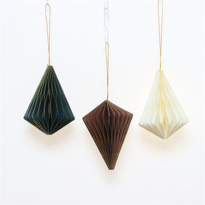 Decorazioni a nido d'ape in carta di personalizzazione 3D per feste pon pon albero di natale festa di nozze decorazioni per le vacanze di casa - Product Image 4