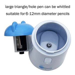 Temperino Elettrico da Scrivania D6-12mm con 3 Livelli di Spessore Regolabile, USB+Batteria Intercambiabile, Porta-Penne Carino <span class=keywords><strong>per</strong></span> Bambini - Product Image 4