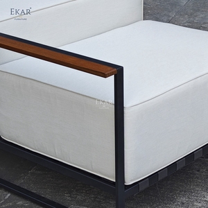 Chaise longue d'extérieur en rotin plastique moderne MERIDIAN |   Canapé <span class=keywords><strong>de</strong></span> <span class=keywords><strong>jardin</strong></span> imperméable pour usage en terrasse - Product Image 4