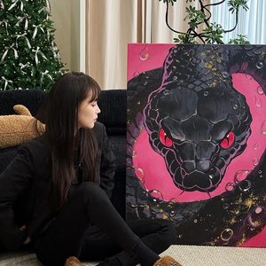 Arte de Pared Inspirado en la Dopamina para la Parte Posterior del Sofá, Estilo Nicho para Entrada, <span class=keywords><strong>Cuadro</strong></span> Colgante de <span class=keywords><strong>Pantera</strong></span> <span class=keywords><strong>Negra</strong></span>, Decoración Abstracta Nórdica para Sala de Estar - Product Image 4