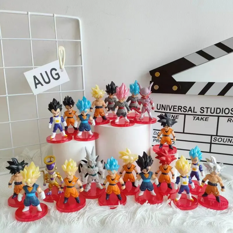 ชุดใหม่Goku Mini PVCตุ๊กตาตุ๊กตาGashaponกล่องตาบอดDragon Balls Zแคปซูลของเล่นอะนิเมะตัวเลข