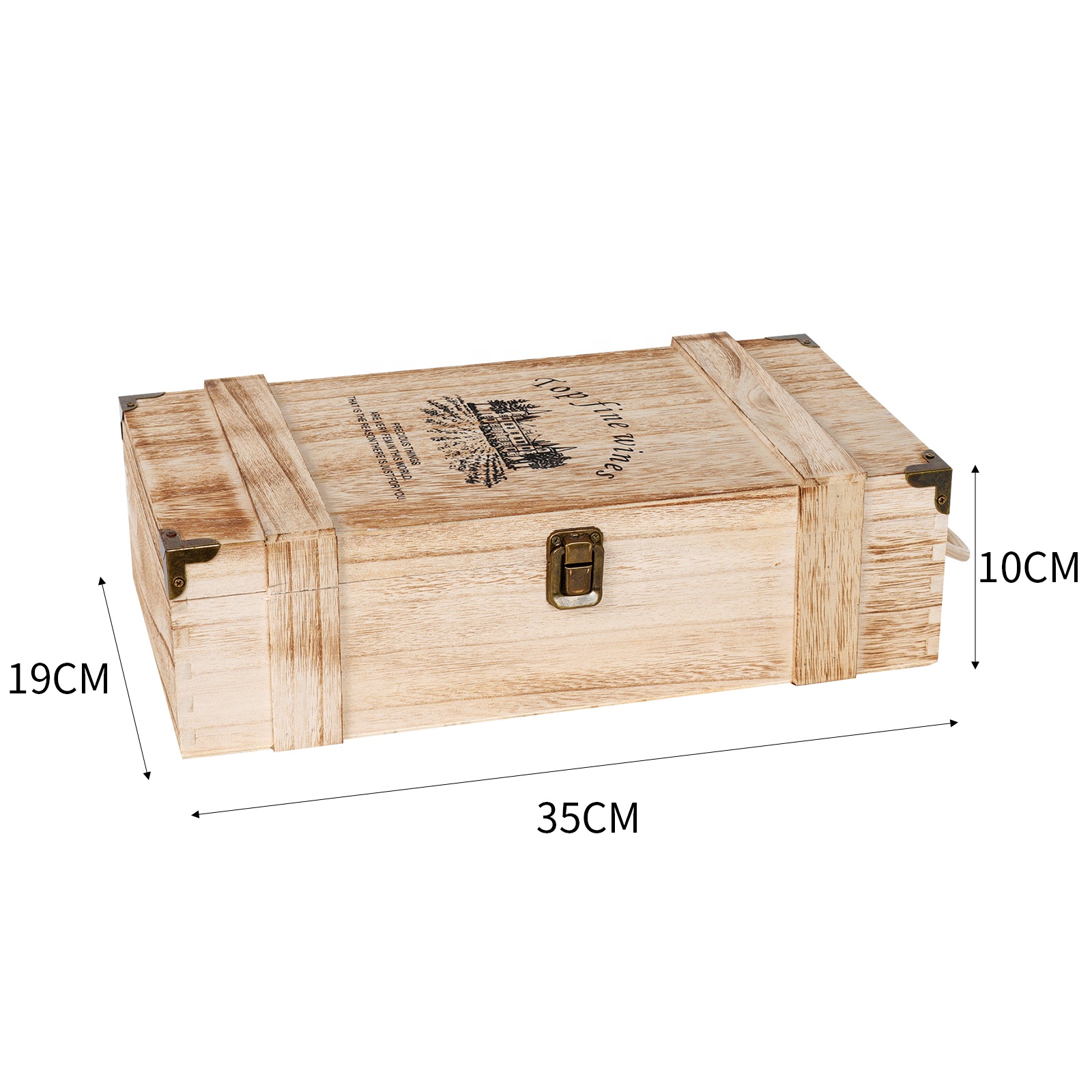 Wood Double Bottle Wine Gift Boxes,